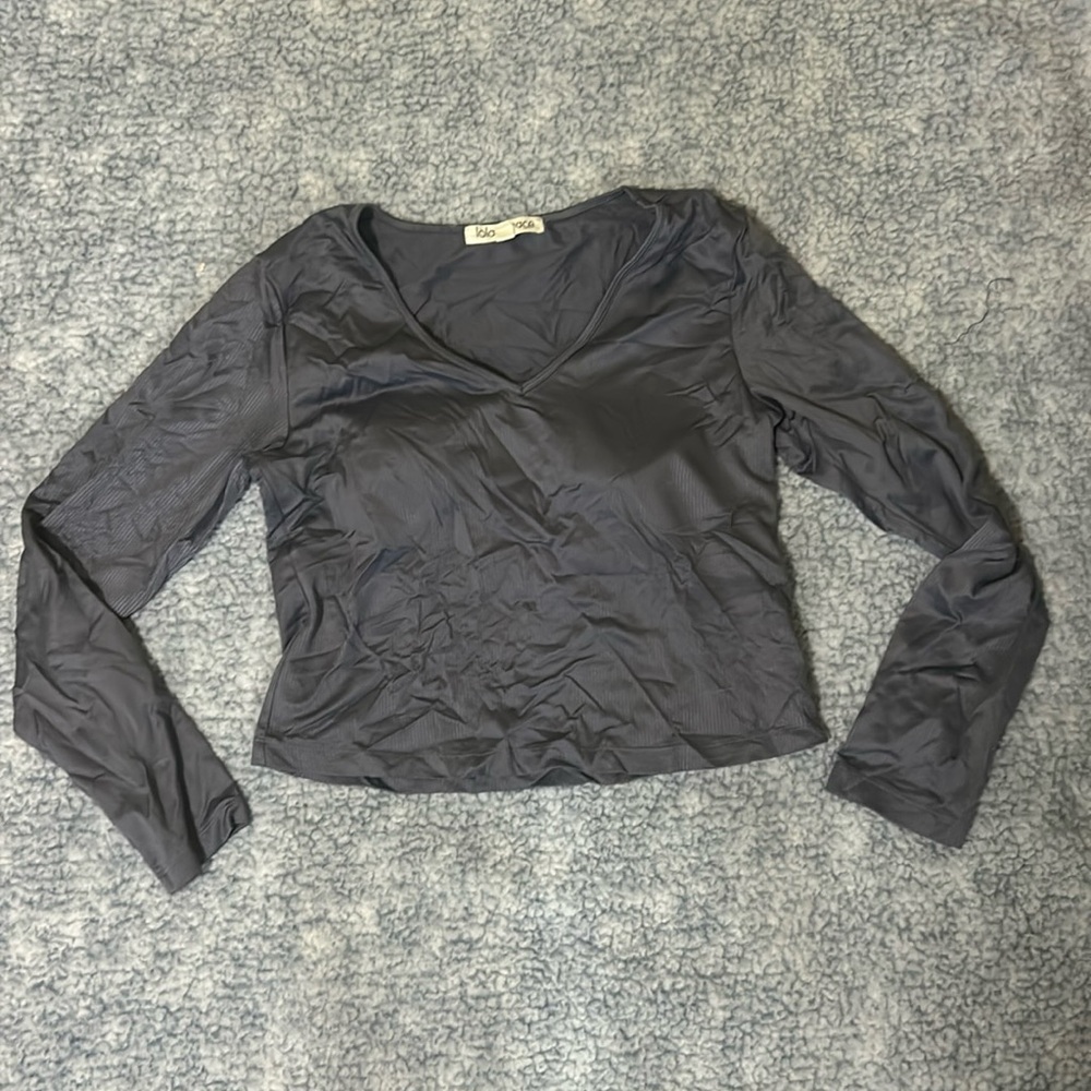 NWOT ribbed and padded fitted long sleeve